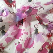 8 mm Blumen-Seiden-Chiffon-Stoff